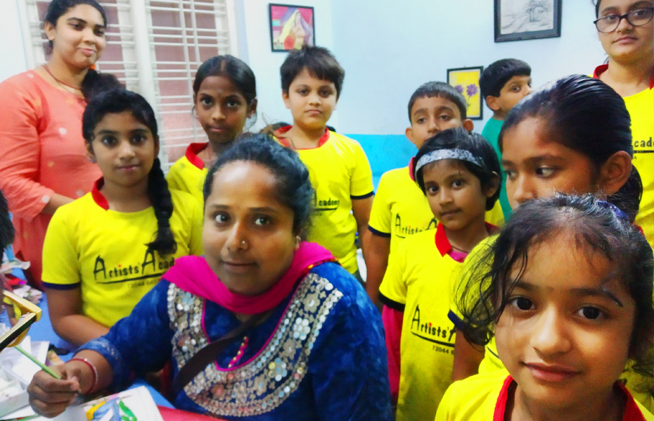The journey of Artists’ Academy was started by Ms. Sayanti, an MFA Literate & Professional Artist  in 2013 with handful of aspirant Art students. Acknowledged as the most accomplished premier institution of Bangalore in the field of Art & Craft, Artists’ Academy has more than three hundred students, more than 10 dedicated & highly experienced professional faculty, 8 Disciplines pertaining to Art, Craft, Keyboard, Guitar, Calligraphy, Handwriting, Abacus & Tuition Classes with an aim of reaching to all class of people in the society, providing a platform for young as well as elders promising talents. Advanced Art Classes in Bangalore, Art Classes in Bangalore, Painting Classes in Bangalore, Painting Classes in RT Nagar, Drawing Classes in RT Nagar, Painting Classes in RT Nagar, Advanced Art Classes in  Sultanpalya, Art Classes in  Sultanpalya, Painting Classes in  Sultanpalya, Painting Classes in  Sultanpalya, Drawing Classes in  Sultanpalya, Painting Classes in  Sultanpalya,  Drawing Classes in Bangalore, Art Classes in RT Nagar, Art Classes in Hebbal, Bangalore Art Classes, RT Nagar Art Classes, Art Classes in India, Art Classes RT Nagar, Painting Classes, Drawing Class, Painting Classes India, Drawing Classes India, Painting Class in RT Nagar, Drawing Class, Advanced Painting Classes, Advanced Drawing Classes, Advanced Painting Classes in India, Advanced Drawing Classes in India,  Sultanpalya, R T Nagar